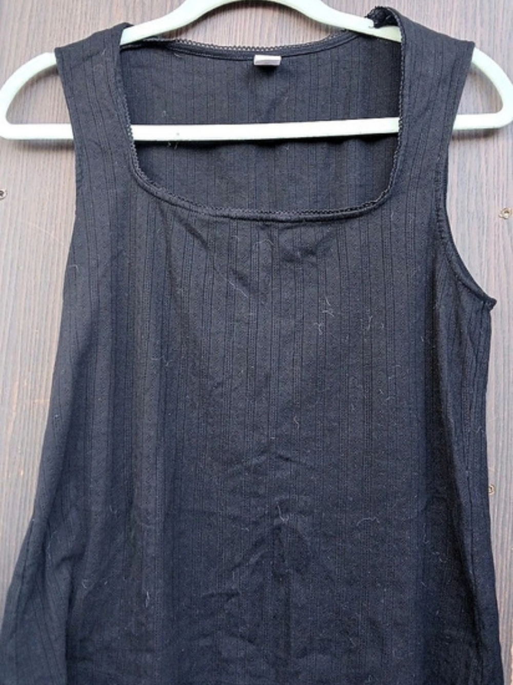 Old Navy Ribbed Tank Top in Black Size Large Like New